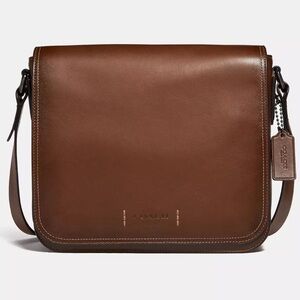 NWOT Coach Gotham Messenger Bag - Brown Calfskin Leather